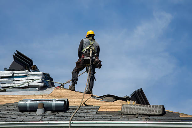 Professional Roofing technician working in Louviers, CO